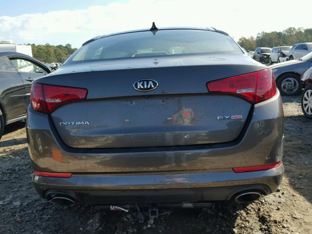 5XXGN4A77DG231341 - 2013 KIA OPTIMA EX GRAY photo 9