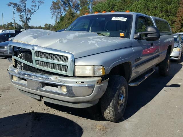 1B7KF23681J289854 - 2001 DODGE RAM 2500 SILVER photo 2