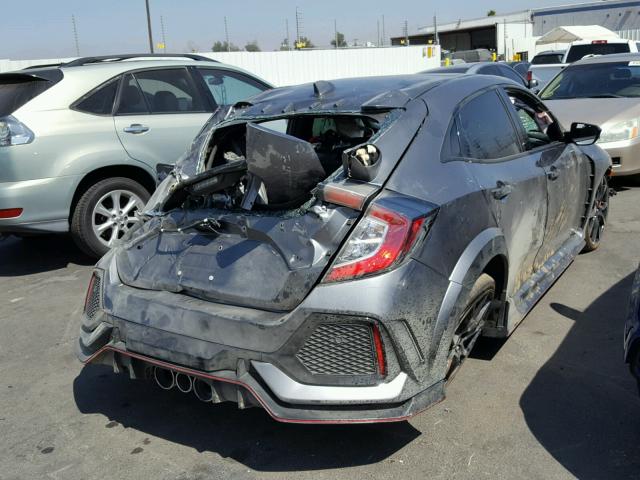 SHHFK8G79JU201127 - 2018 HONDA CIVIC TYPE GRAY photo 4