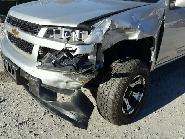 1GCJTBF9XB8119224 - 2011 CHEVROLET COLORADO SILVER photo 9