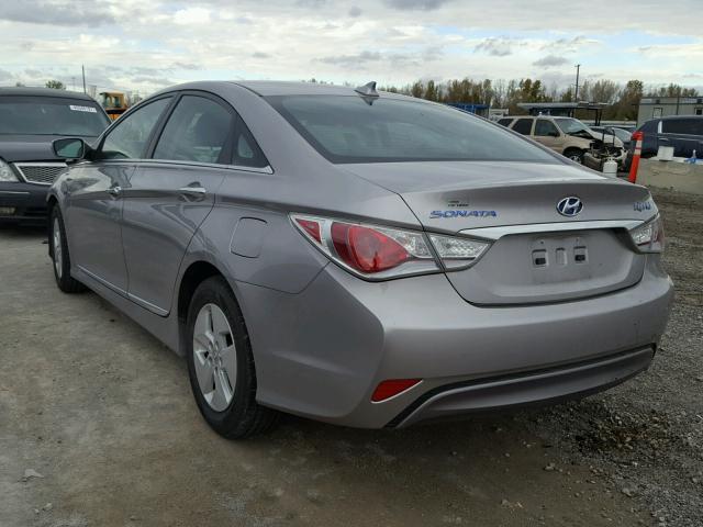 KMHEC4A47CA043413 - 2012 HYUNDAI SONATA HYB SILVER photo 3