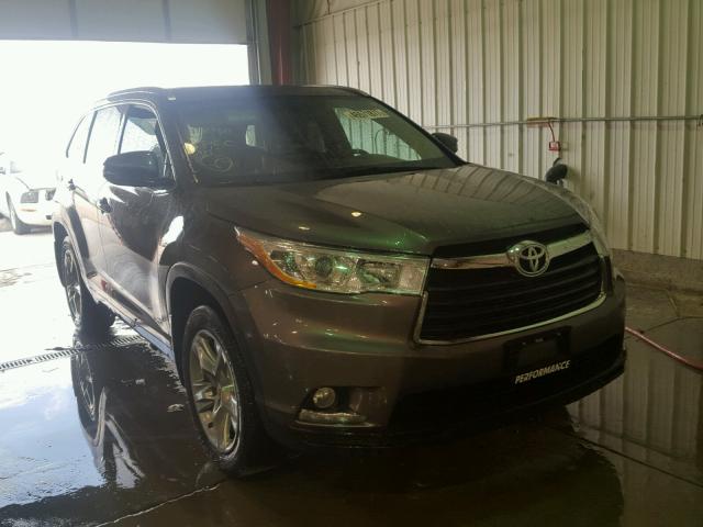 5TDDKRFH5ES036610 - 2014 TOYOTA HIGHLANDER SILVER photo 1