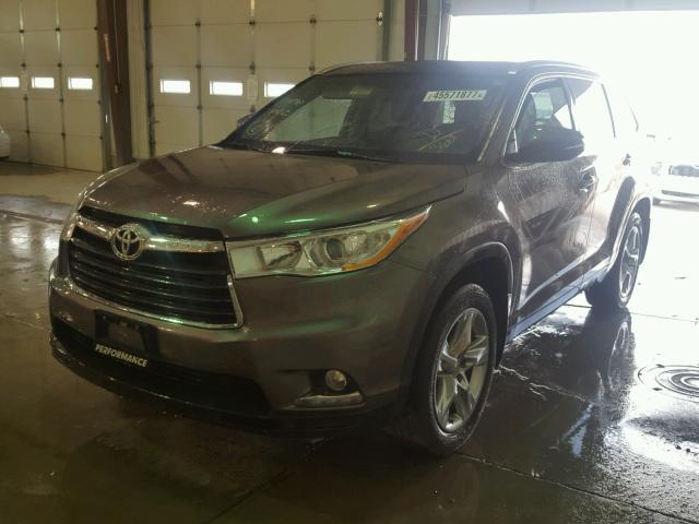 5TDDKRFH5ES036610 - 2014 TOYOTA HIGHLANDER SILVER photo 2