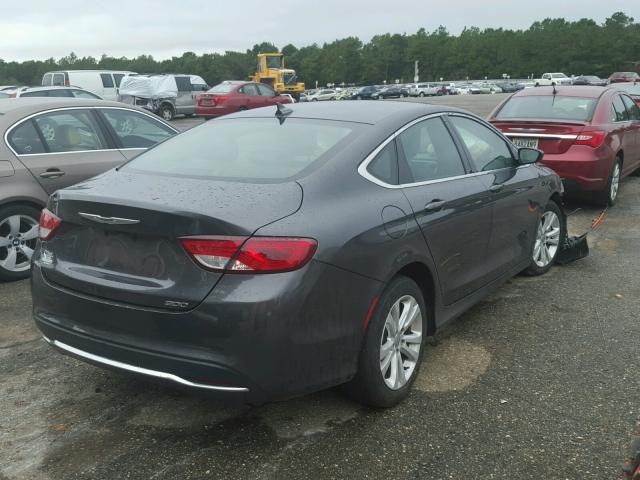 1C3CCCAB5GN171835 - 2016 CHRYSLER 200 LIMITE GRAY photo 4