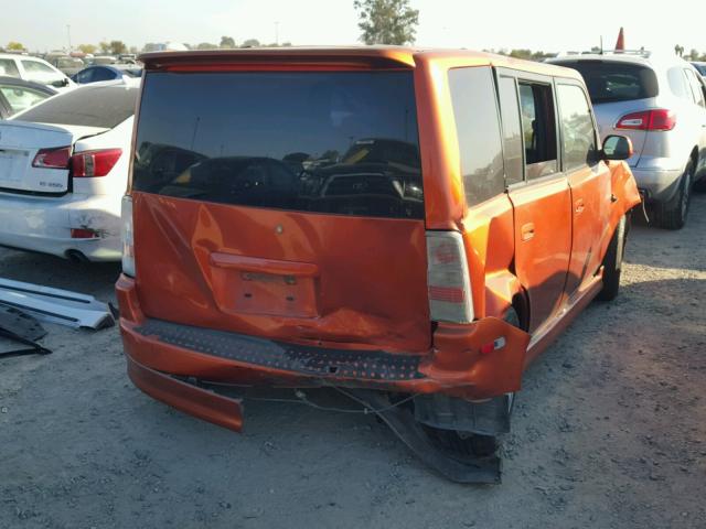 JTLKT324540166557 - 2004 TOYOTA SCION XB ORANGE photo 4