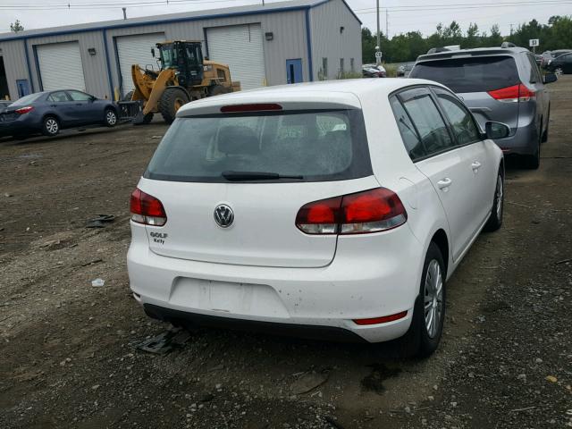 WVWDB7AJ2EW001490 - 2014 VOLKSWAGEN GOLF WHITE photo 4