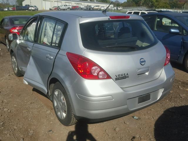 3N1BC1CP7BL484515 - 2011 NISSAN VERSA S SILVER photo 3