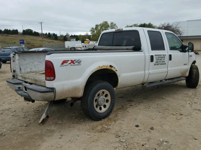 1FTWW31P27EA29549 - 2007 FORD F350 SRW S WHITE photo 4