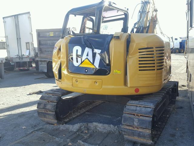 CAT0308EKFJX07559 - 2017 CATERPILLAR SKIDLOADER YELLOW photo 4