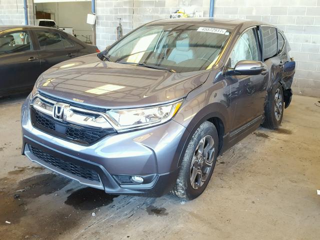 5J6RW1H8XHL011369 - 2017 HONDA CR-V SILVER photo 2