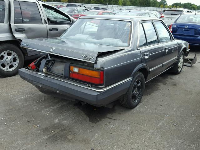 JHMAD5431EC143618 - 1984 HONDA ACCORD 180 GRAY photo 4