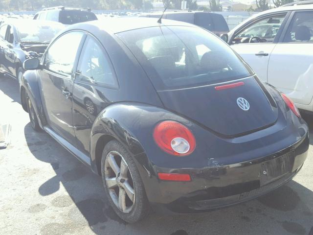 3VWSG31C87M504749 - 2007 VOLKSWAGEN NEW BEETLE BLACK photo 3