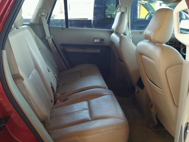 2FMDK39C27BA26128 - 2007 FORD EDGE Червоний фото 6