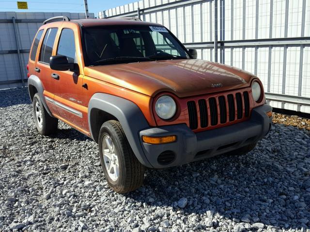 1J4GK48K42W171334 - 2002 JEEP LIBERTY ORANGE photo 1