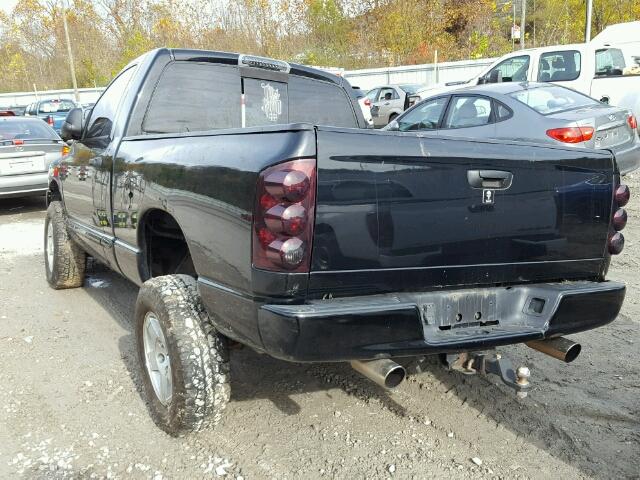 1D7HU16D15J501476 - 2005 DODGE RAM 1500 S BLACK photo 3