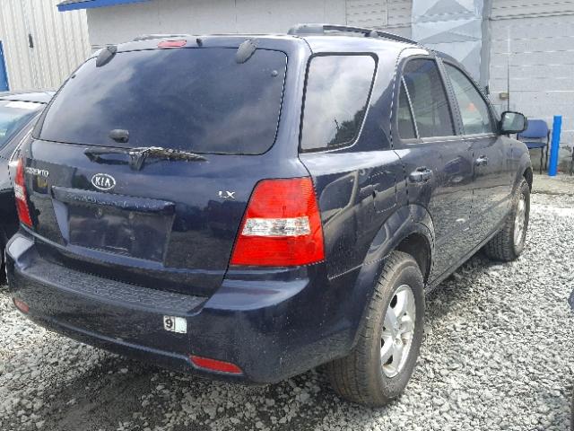 KNDJD735395872732 - 2009 KIA SORENTO LX BLUE photo 4