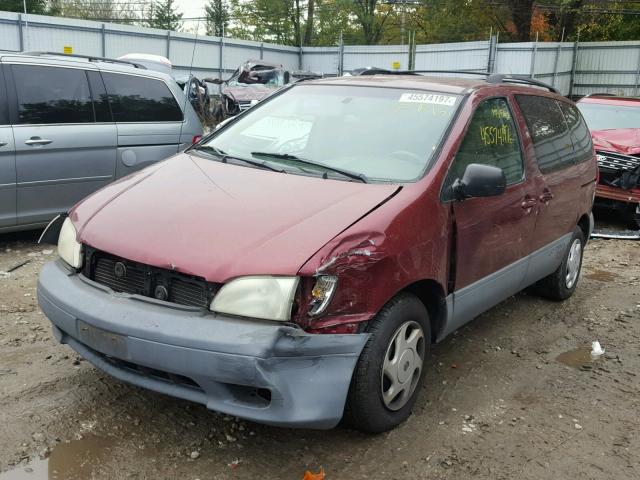 4T3ZF19C32U475326 - 2002 TOYOTA SIENNA CE MAROON photo 2