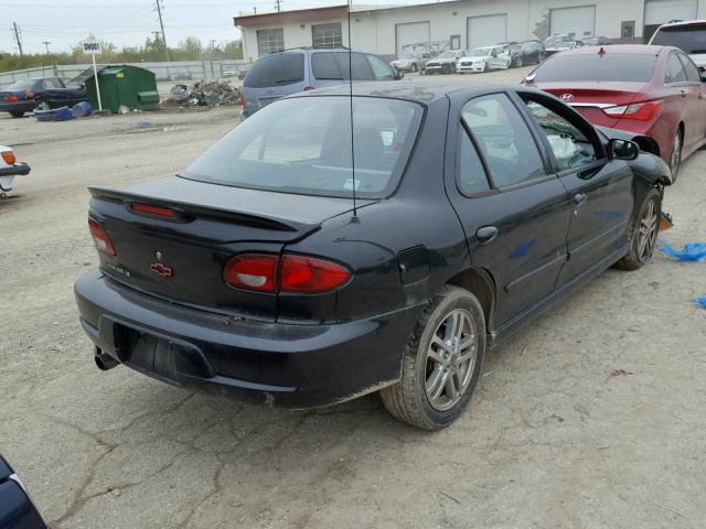 1G1JH52F427281041 - 2002 CHEVROLET CAVALIER BLACK photo 4