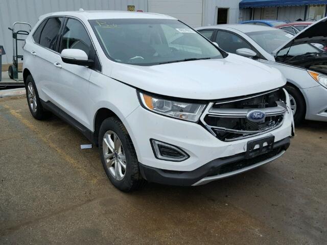 2FMTK4J98FBB25827 - 2015 FORD EDGE SEL WHITE photo 1