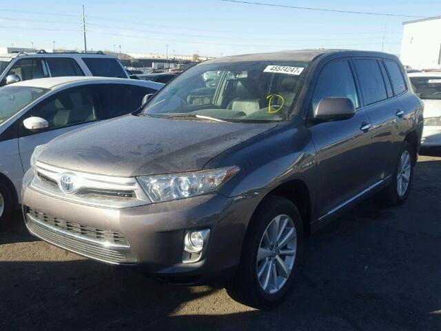 JTEDC3EH1B2001444 - 2011 TOYOTA HIGHLANDER GRAY photo 2