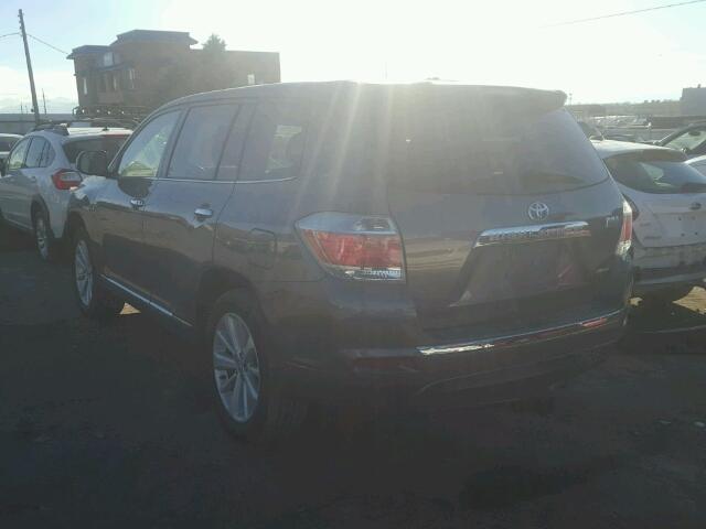 JTEDC3EH1B2001444 - 2011 TOYOTA HIGHLANDER GRAY photo 3