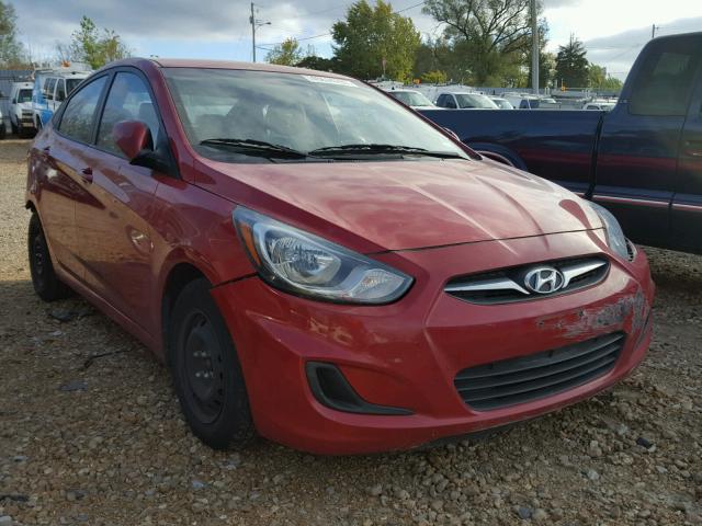 KMHCT4AE0EU586846 - 2014 HYUNDAI ACCENT GLS RED photo 1