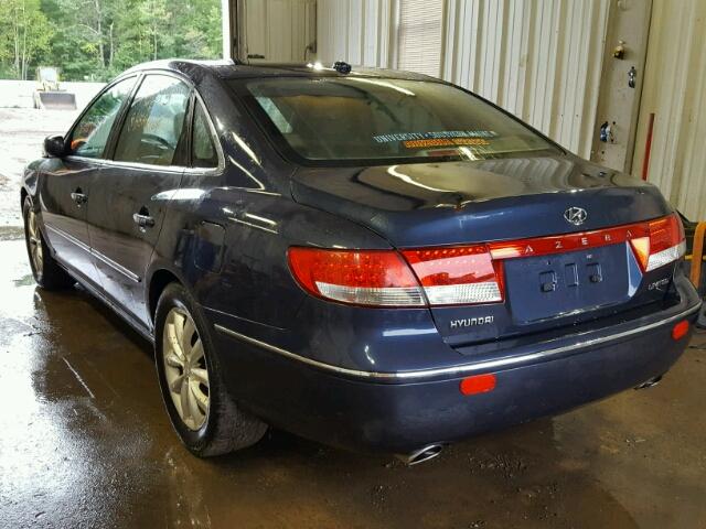 KMHFC46F47A212713 - 2007 HYUNDAI AZERA SE BLUE photo 3