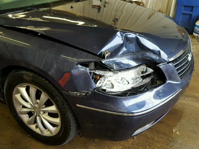 KMHFC46F47A212713 - 2007 HYUNDAI AZERA SE BLUE photo 9