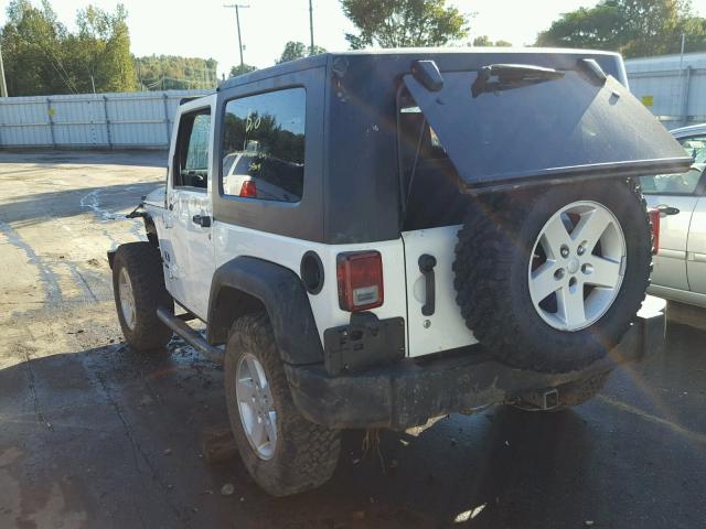 1J4FA24129L746543 - 2009 JEEP WRANGLER X WHITE photo 3