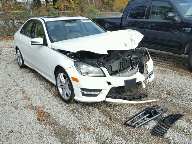 WDDGF8AB7ER323742 - 2014 MERCEDES-BENZ C 300 4MAT WHITE photo 1