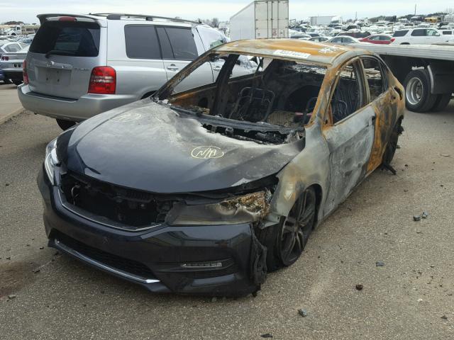 1HGCR2F57GA114892 - 2016 HONDA ACCORD SPO BURN photo 2