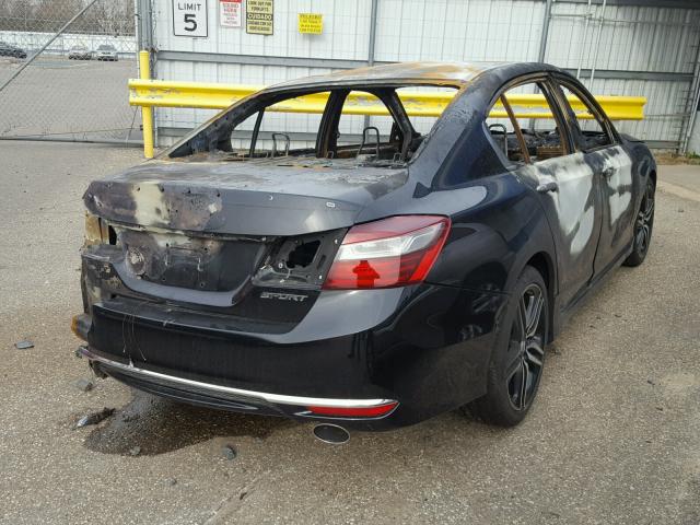 1HGCR2F57GA114892 - 2016 HONDA ACCORD SPO BURN photo 4