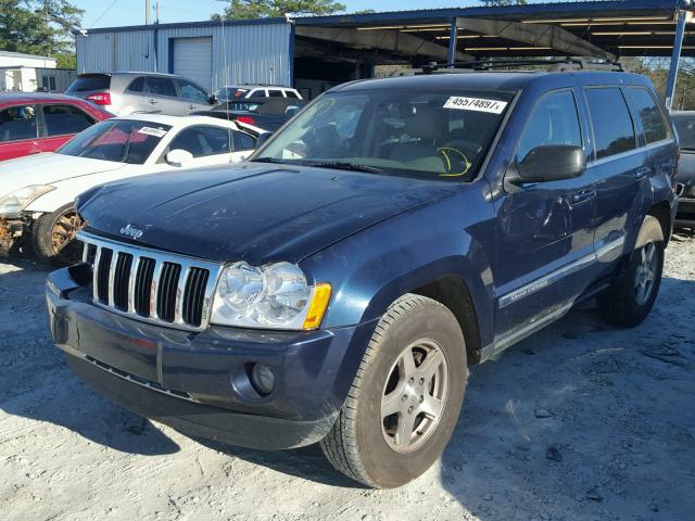 1J8HS58N06C148451 - 2006 JEEP GRAND CHER BLUE photo 2