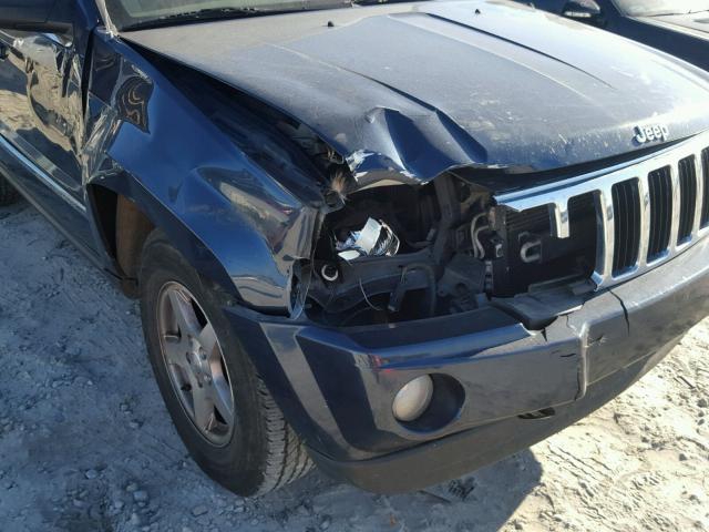 1J8HS58N06C148451 - 2006 JEEP GRAND CHER BLUE photo 9