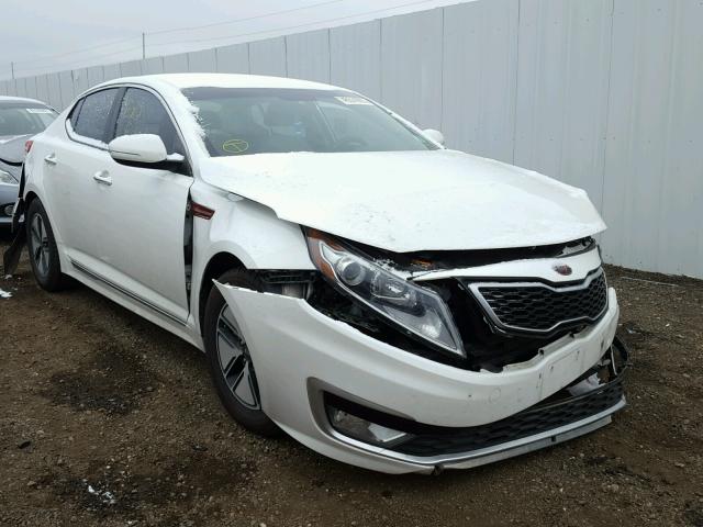 KNAGM4AD2D5045569 - 2013 KIA OPTIMA HYB WHITE photo 1