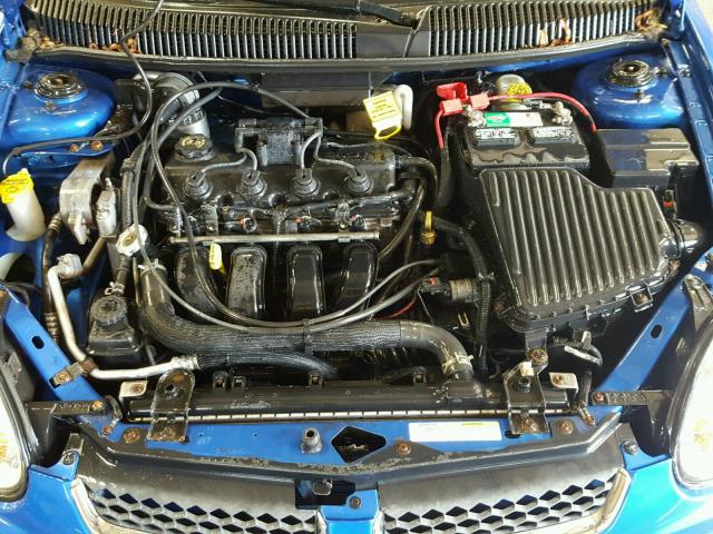 1B3ES56C95D184290 - 2005 DODGE NEON SXT BLUE photo 7