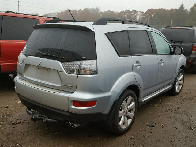 JA4JT4AX4AZ010343 - 2010 MITSUBISHI OUTLANDER SILVER photo 4