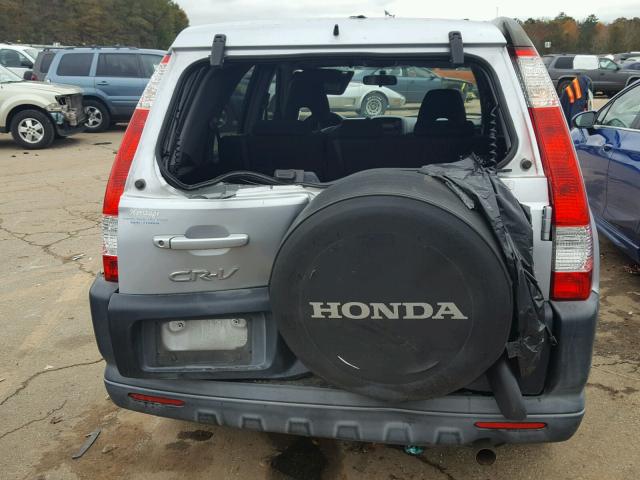 SHSRD68525U302678 - 2005 HONDA CR-V SILVER photo 9