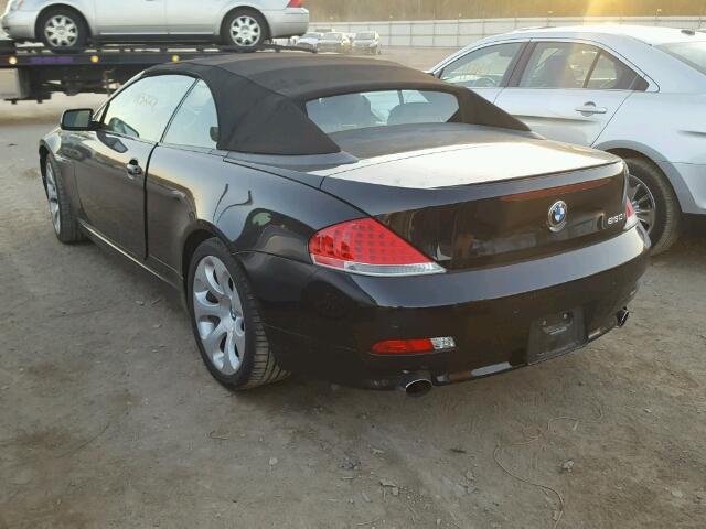 WBAEK13587CN80973 - 2007 BMW 650 I BLACK photo 3