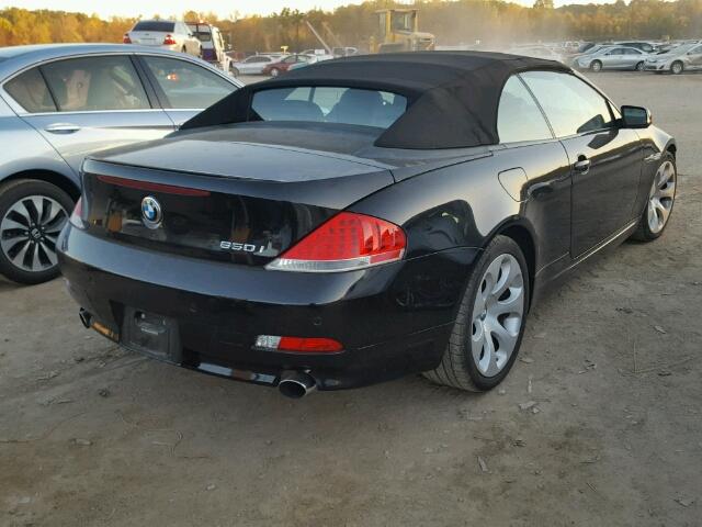 WBAEK13587CN80973 - 2007 BMW 650 I BLACK photo 4