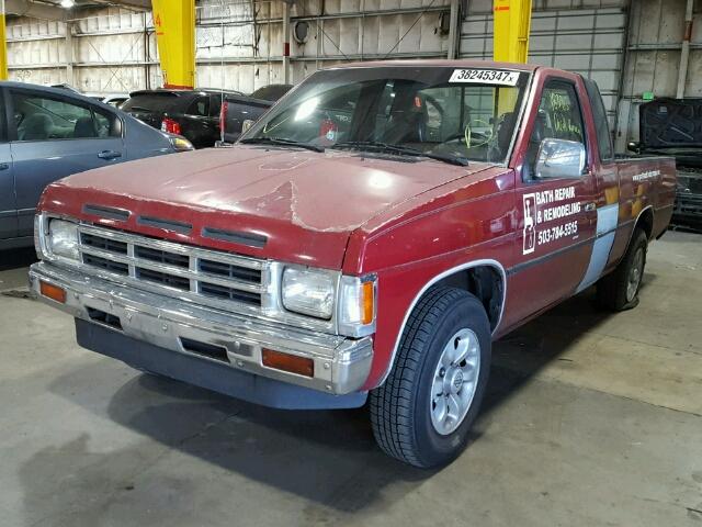 1N6SD16S1MC350749 - 1991 NISSAN TRUCK KING RED photo 2