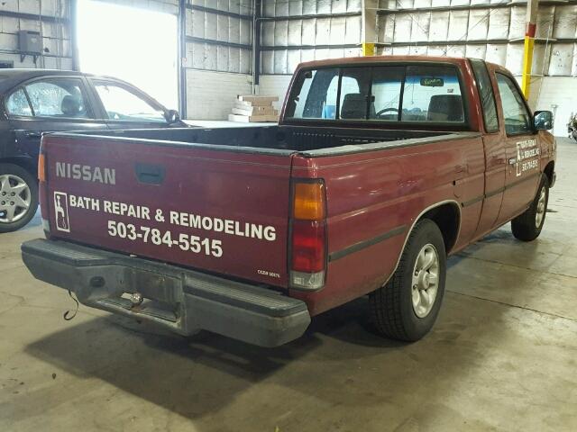 1N6SD16S1MC350749 - 1991 NISSAN TRUCK KING RED photo 4