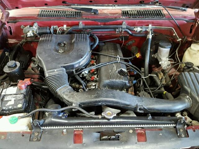 1N6SD16S1MC350749 - 1991 NISSAN TRUCK KING RED photo 7