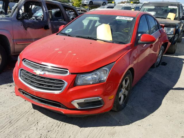 1G1PC5SB4F7162949 - 2015 CHEVROLET CRUZE LT RED photo 2