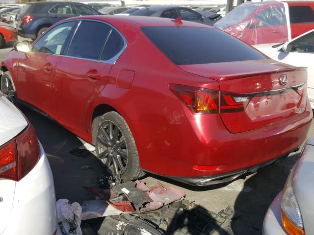 JTHBE1BL8D5020849 - 2013 LEXUS GS 350 RED photo 3