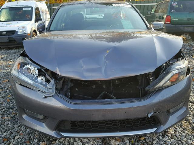 1HGCR2E76EA112115 - 2014 HONDA ACCORD EX GRAY photo 9