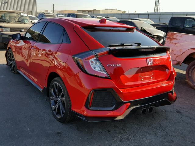 SHHFK7H46JU406984 - 2018 HONDA CIVIC SPOR RED photo 3