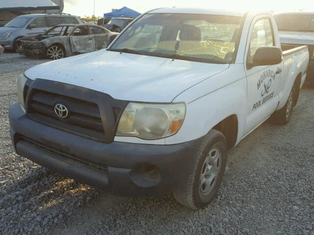 5TENX22N97Z389396 - 2007 TOYOTA TACOMA WHITE photo 2