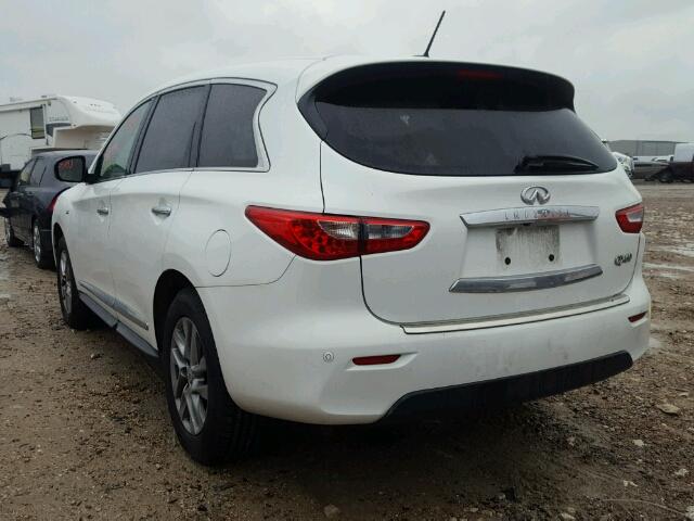 5N1AL0MN6EC508671 - 2014 INFINITI QX60 WHITE photo 3