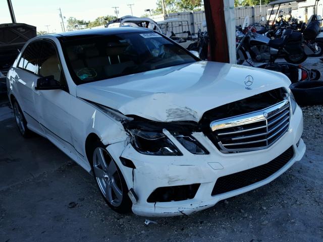 WDDHF5GB7AA172257 - 2010 MERCEDES-BENZ E WHITE photo 1